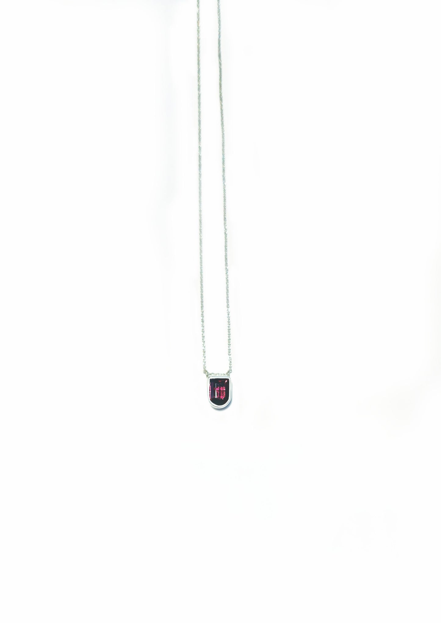 Fancy Cut Garnet Necklace