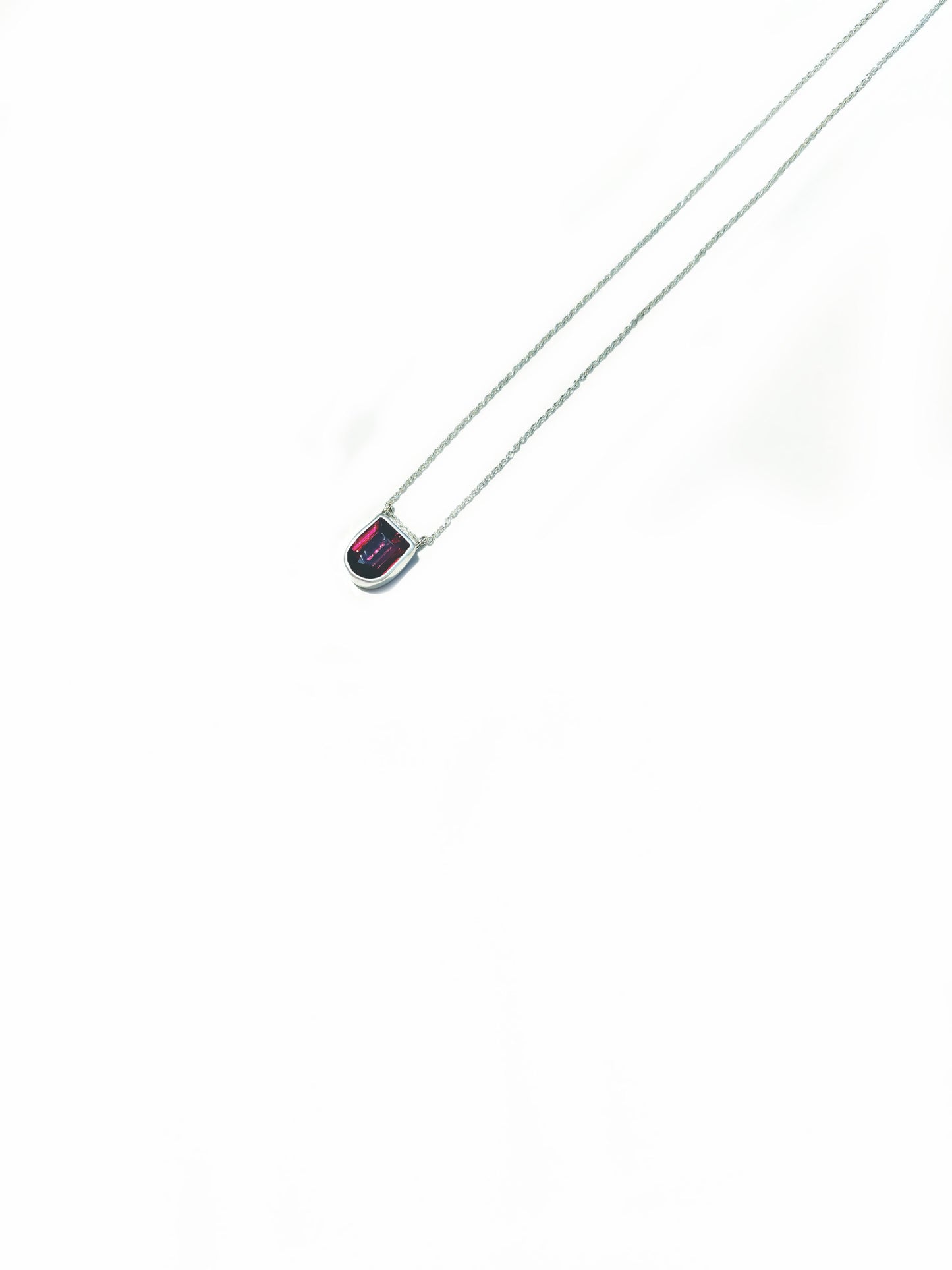 Fancy Cut Garnet Necklace