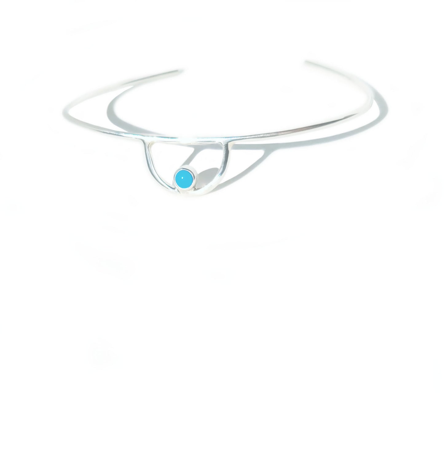 Turquoise Crescent Cuff Bracelet