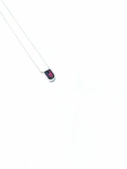 Fancy Cut Garnet Necklace