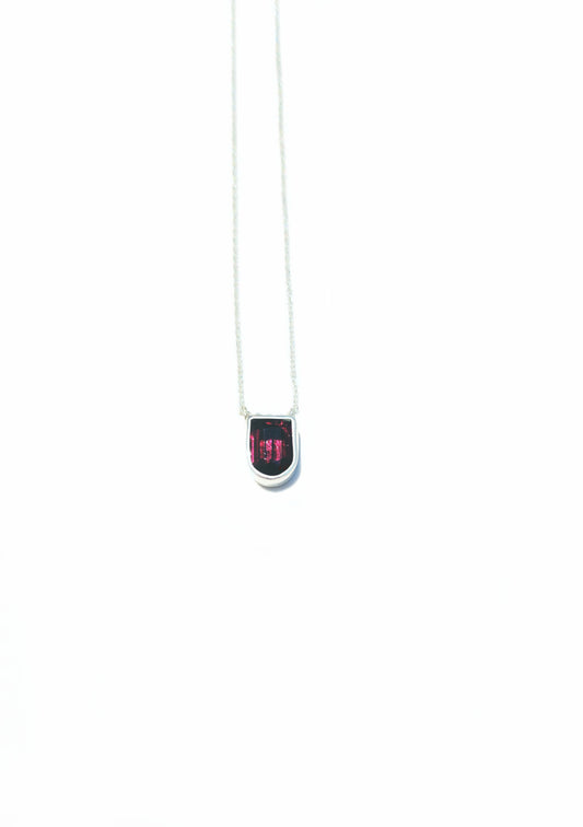 Fancy Cut Garnet Necklace