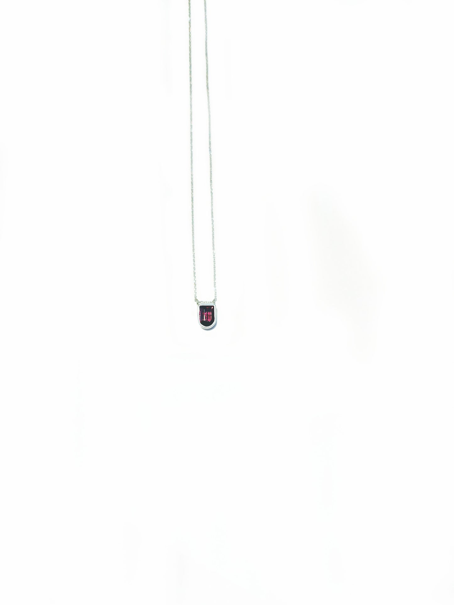Fancy Cut Garnet Necklace