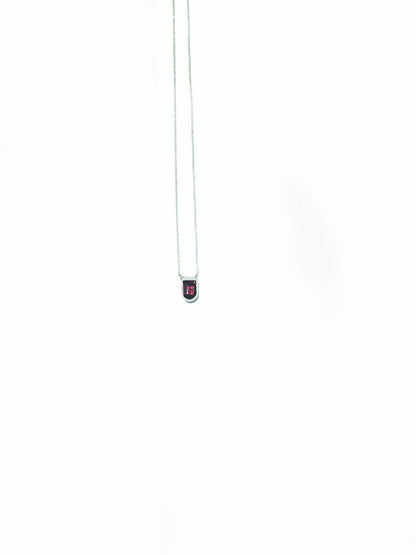 Fancy Cut Garnet Necklace