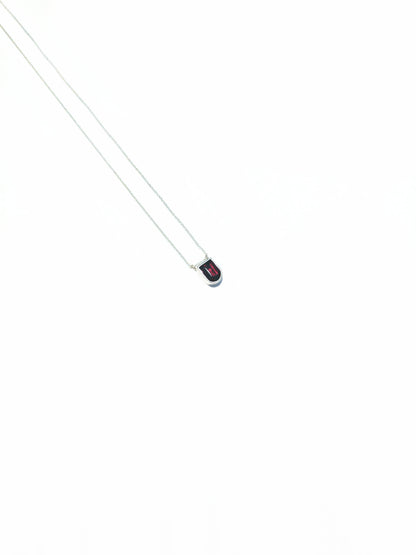 Fancy Cut Garnet Necklace