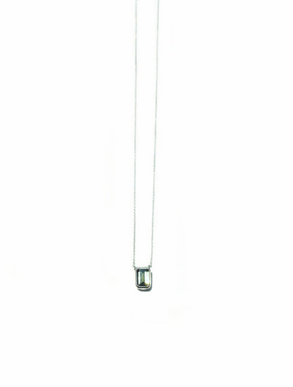 Fancy Cut Green Tourmaline Necklace