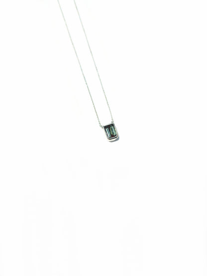 Fancy Cut Green Tourmaline Necklace