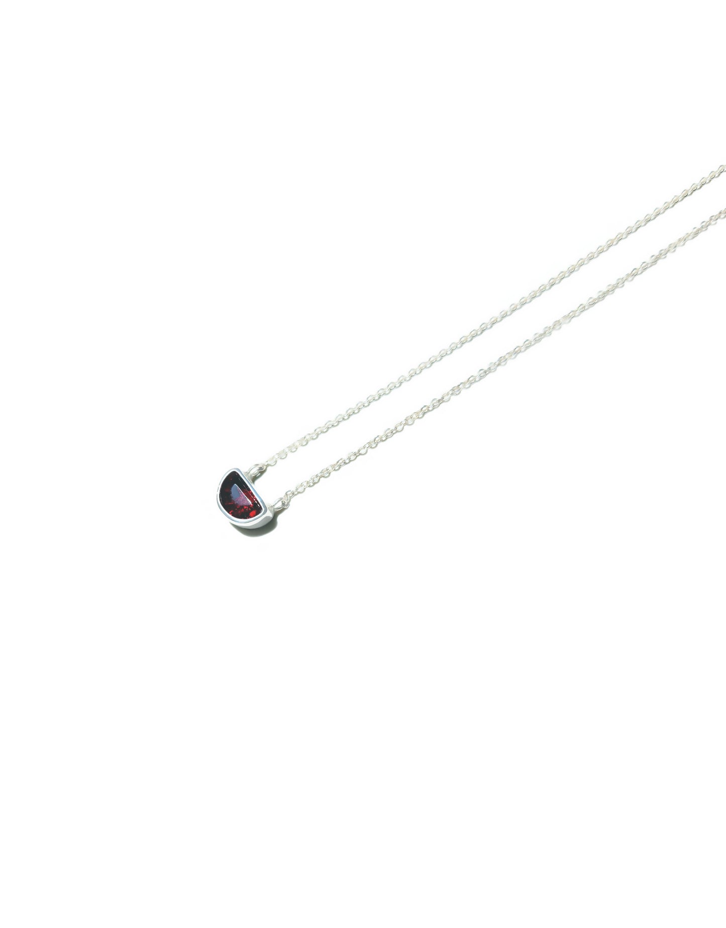 Half Moon Pink Tourmaline Necklace