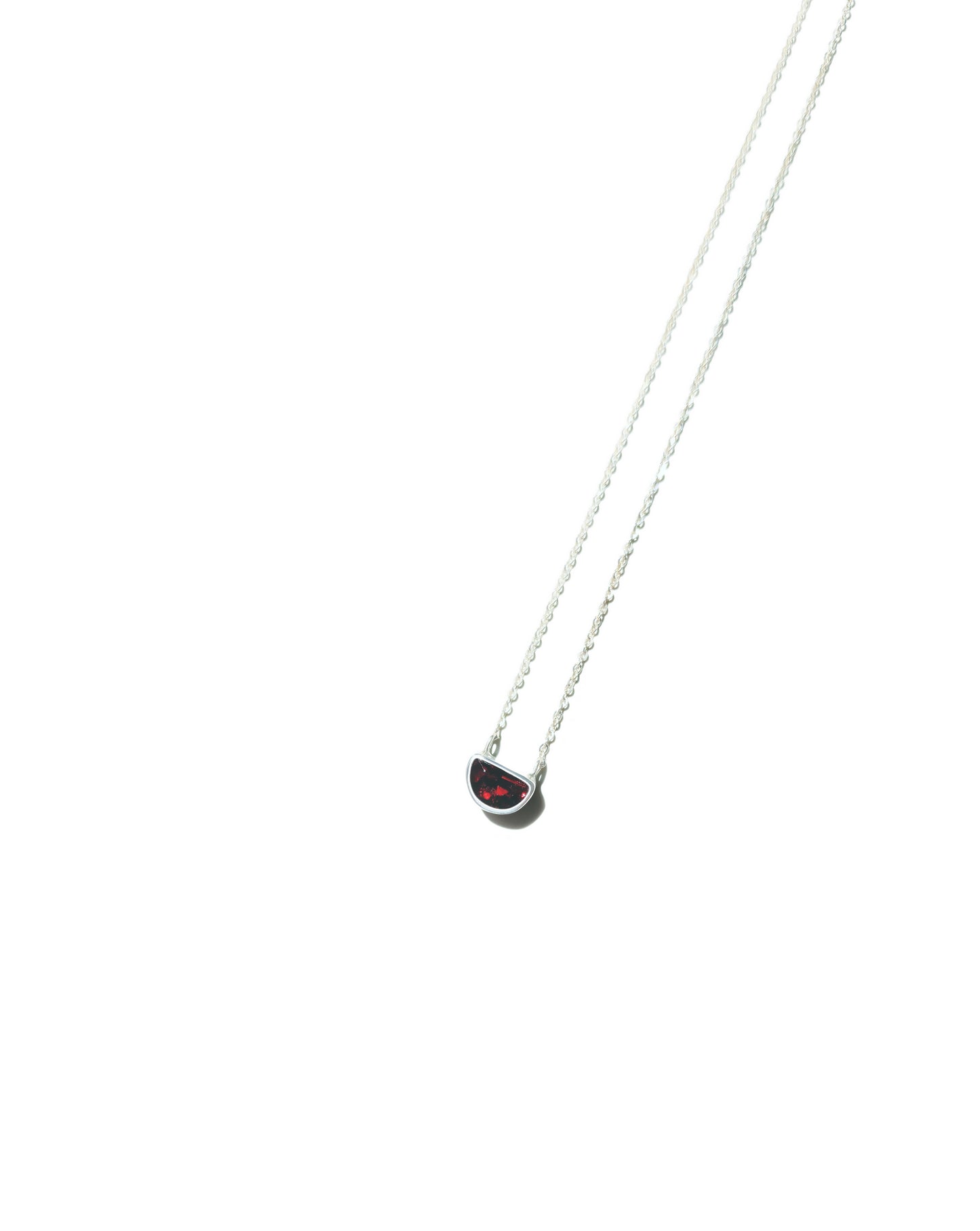 Half Moon Pink Tourmaline Necklace