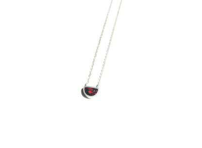 Half Moon Pink Tourmaline Necklace