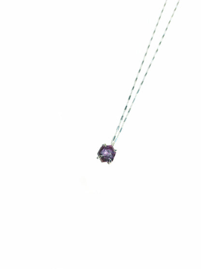 Hexagon Rose Cut Star Ruby Necklace