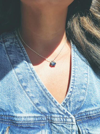 Kite Shaped Star Sapphire Necklace