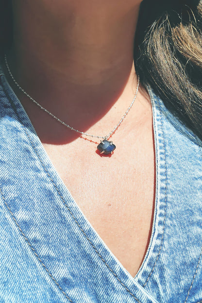 Kite Shaped Star Sapphire Necklace