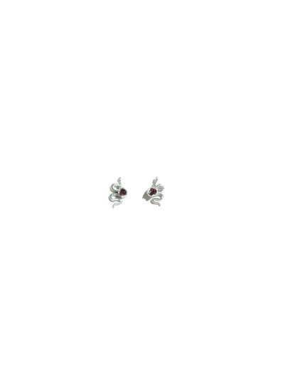 Sterling Silver Snake Stud Earrings