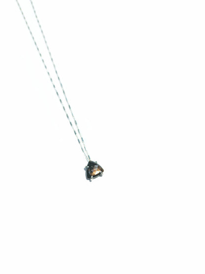 Triangle Rose Cut Sapphire Necklace