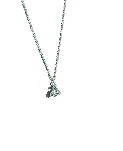 Faceted Triangle Cut Quartz Necklace