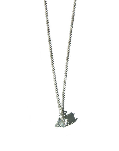 Faceted Triangle Cut Quartz Necklace