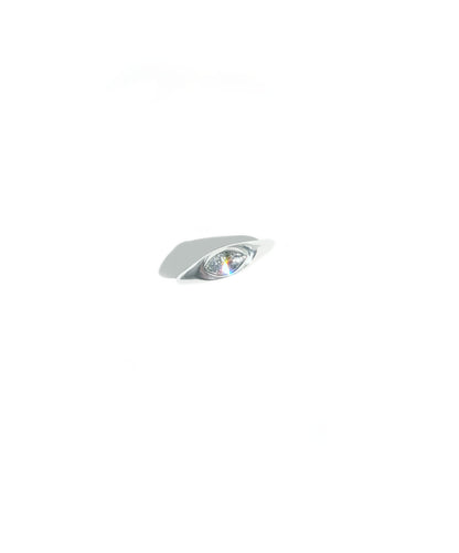 Marquise Cut White Zircon Signet Ring
